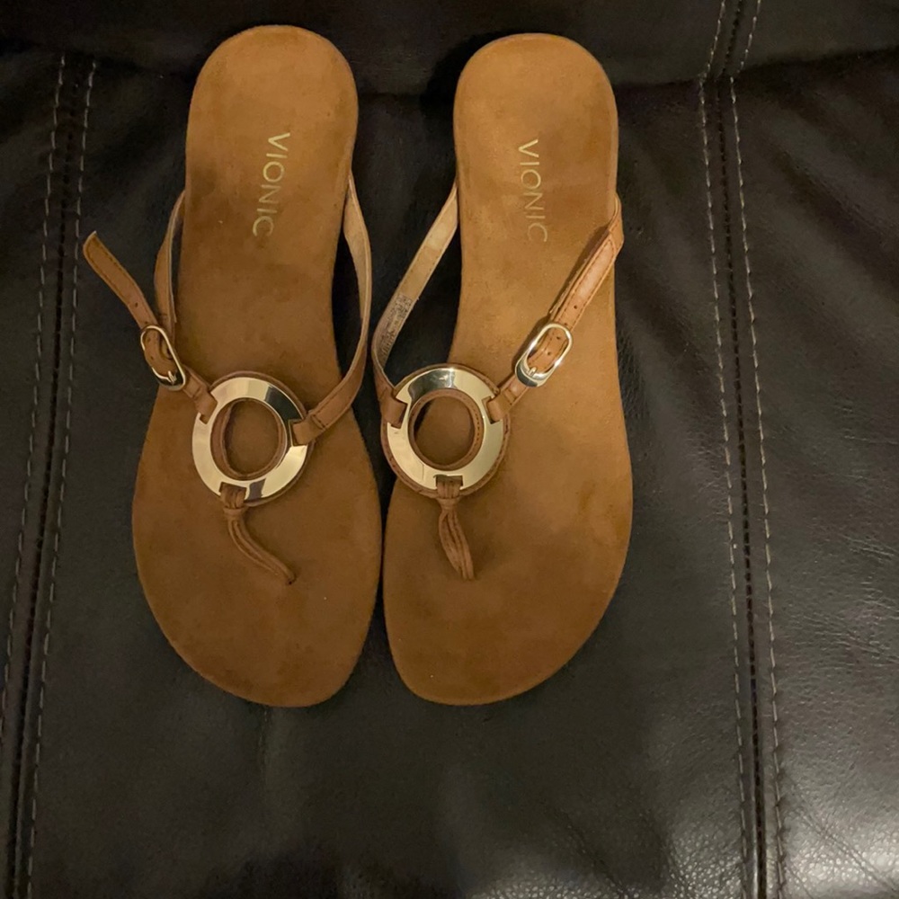 Women's Vionic, Park Orchid Mid Heel Wedge Sandals